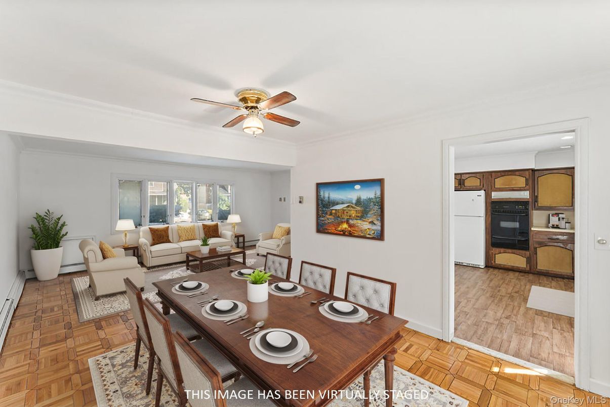 Dining room, Interior, Kitchen, Living room, Wood Texture Flooring