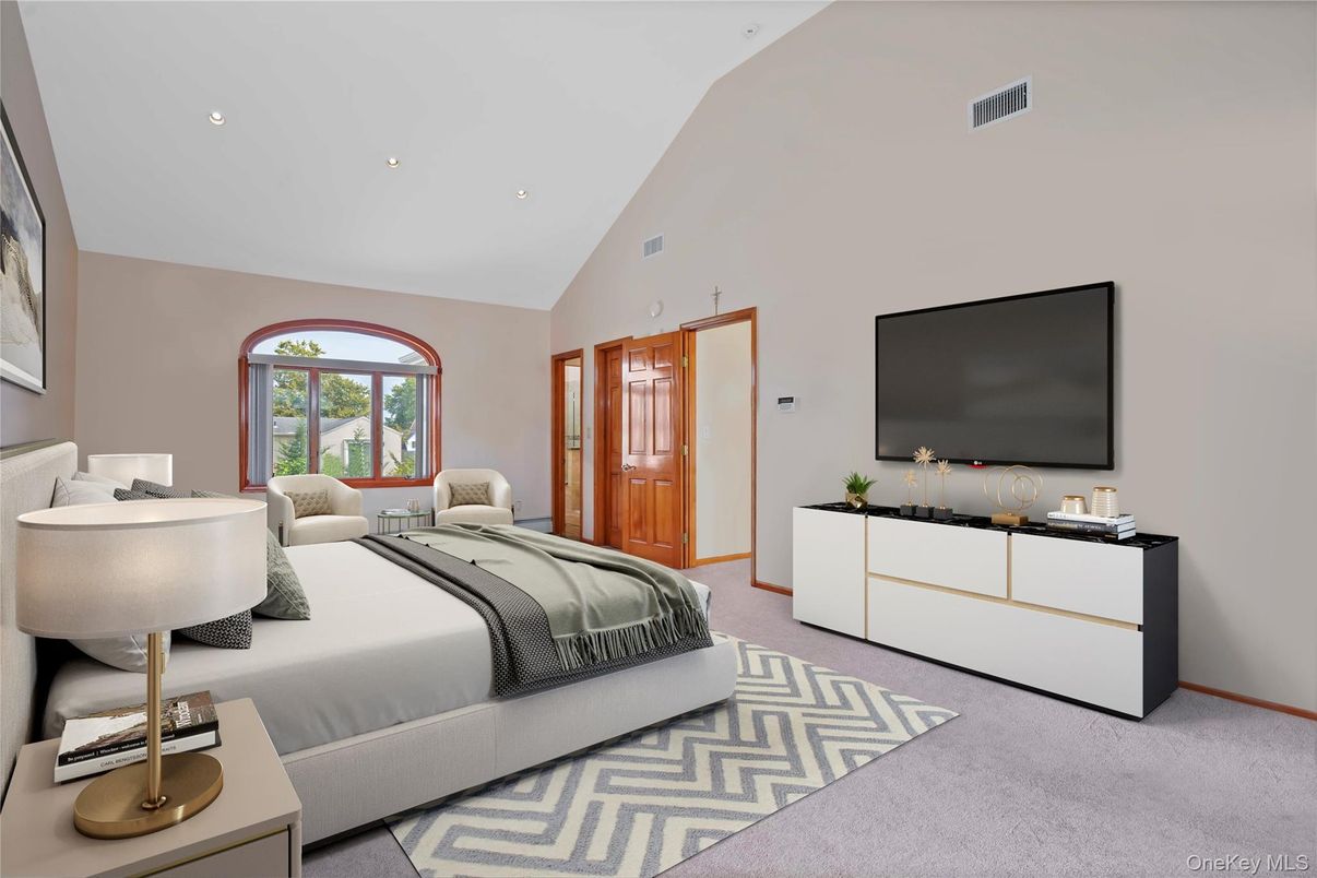 Bedroom, Interior, Recessed Lighting