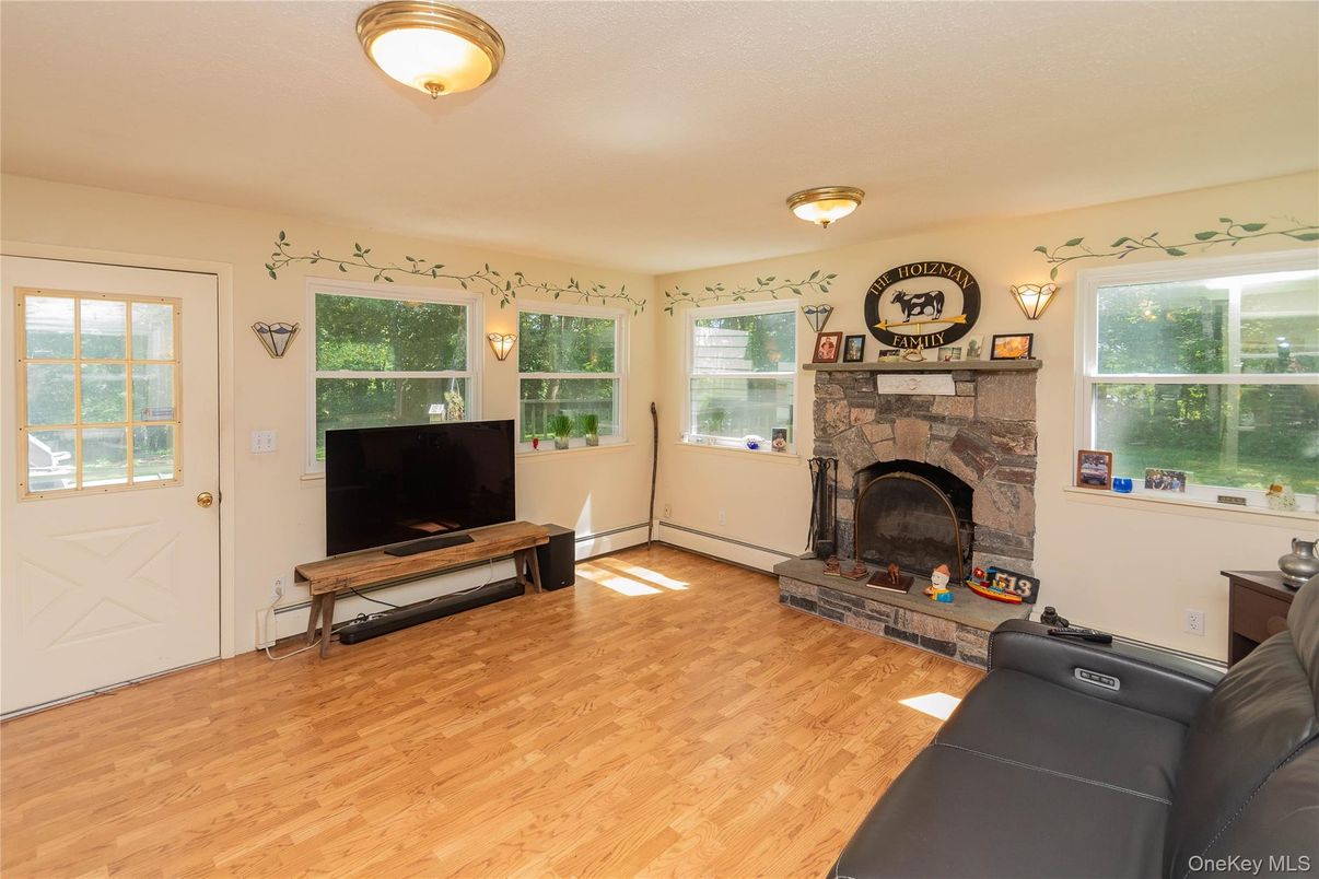 Fireplace, Interior, Wood Texture Flooring