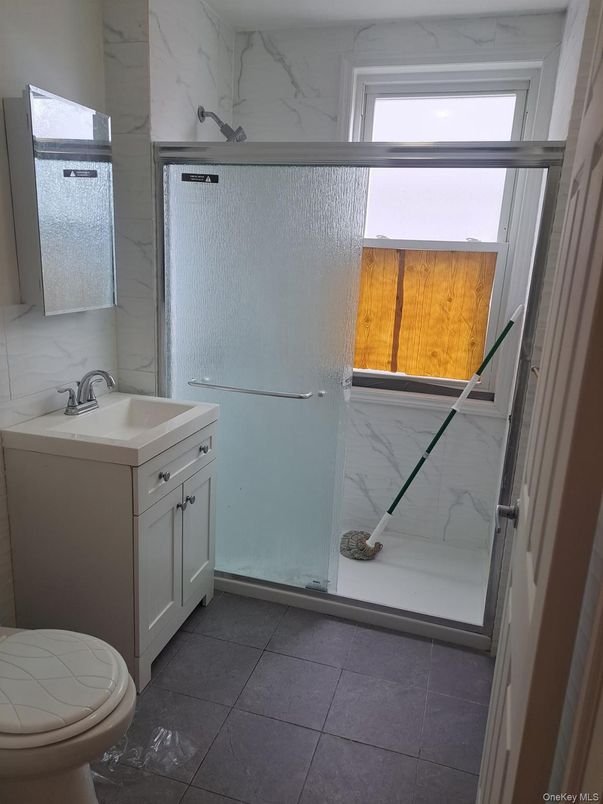 Bathroom, Glass Shower, Interior, Marble Walls