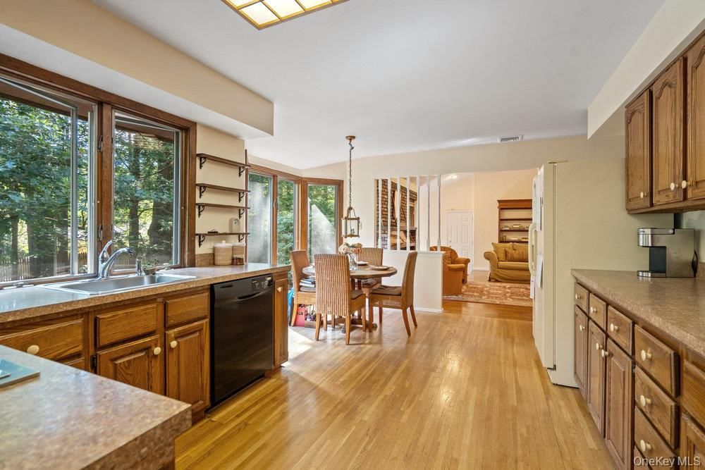 Dining room, Interior, Kitchen, Living room, Wood Texture Flooring