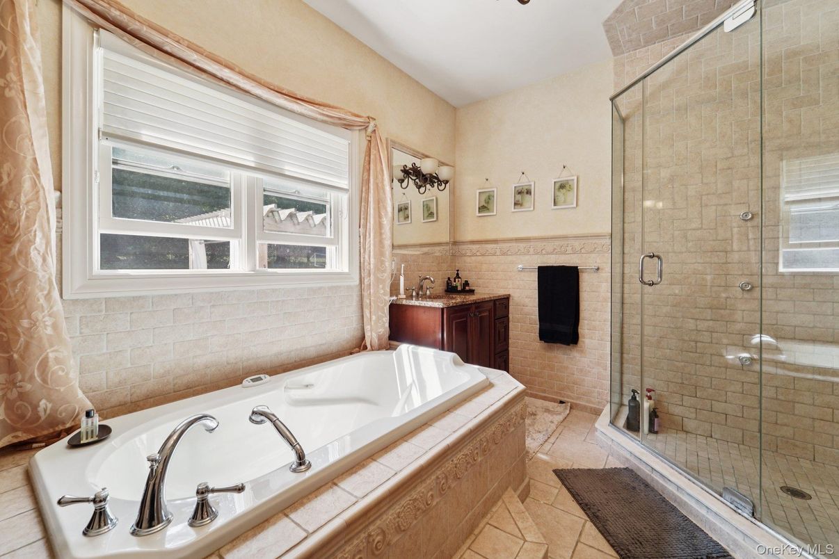 Bathroom, Glass Shower, Interior, Stone Walls