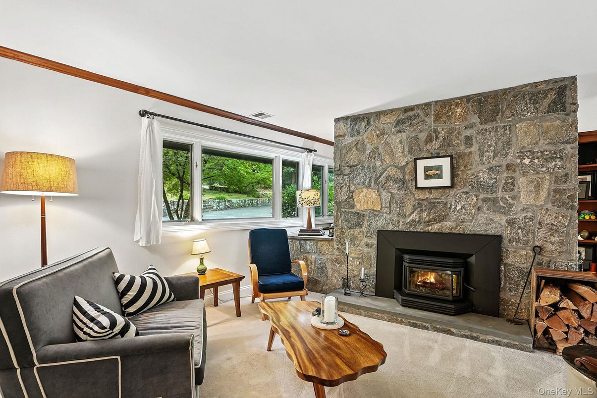 Fireplace, Interior, Living room, Stone Walls