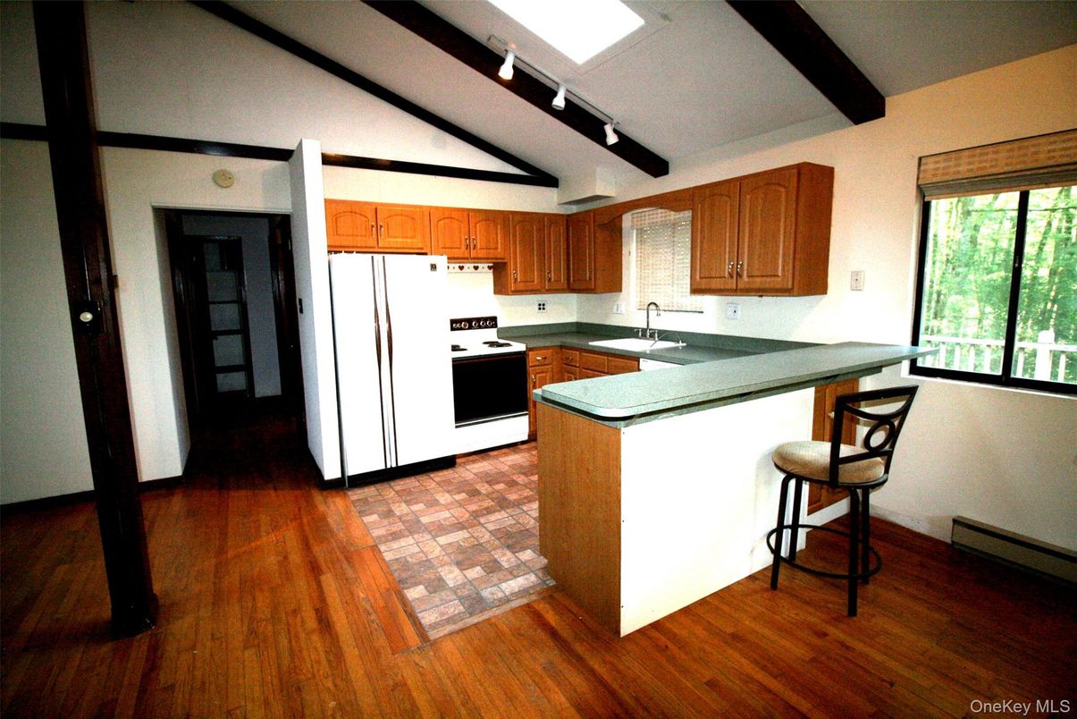 Interior, Kitchen, Wood Texture Flooring
