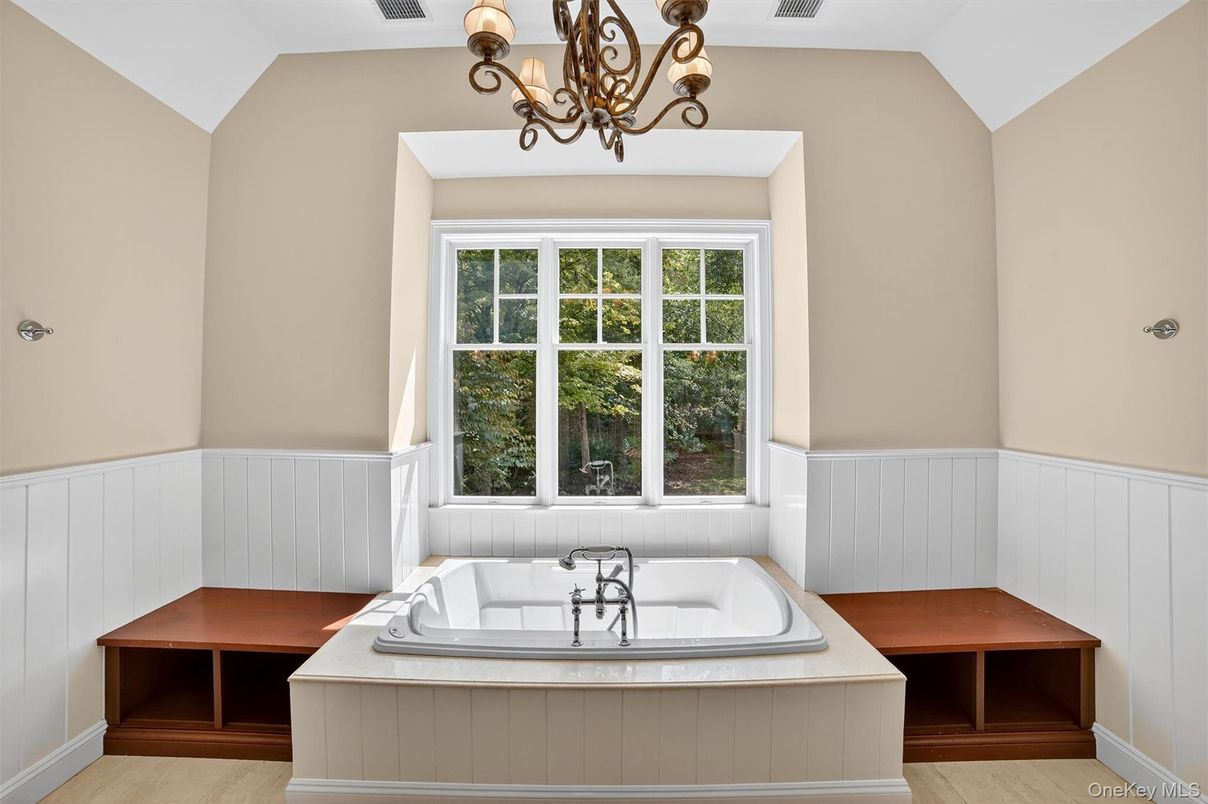 Bathroom, Chandelier, Interior