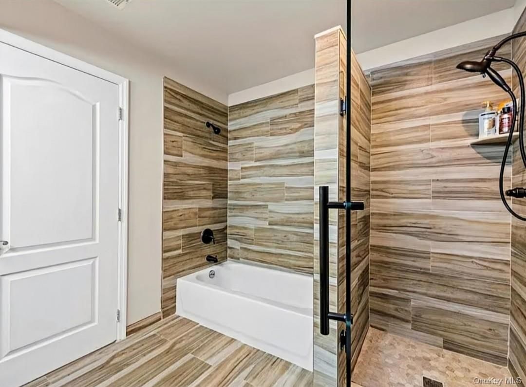 Bathroom, Interior, Wood Texture Flooring, Wooden Walls