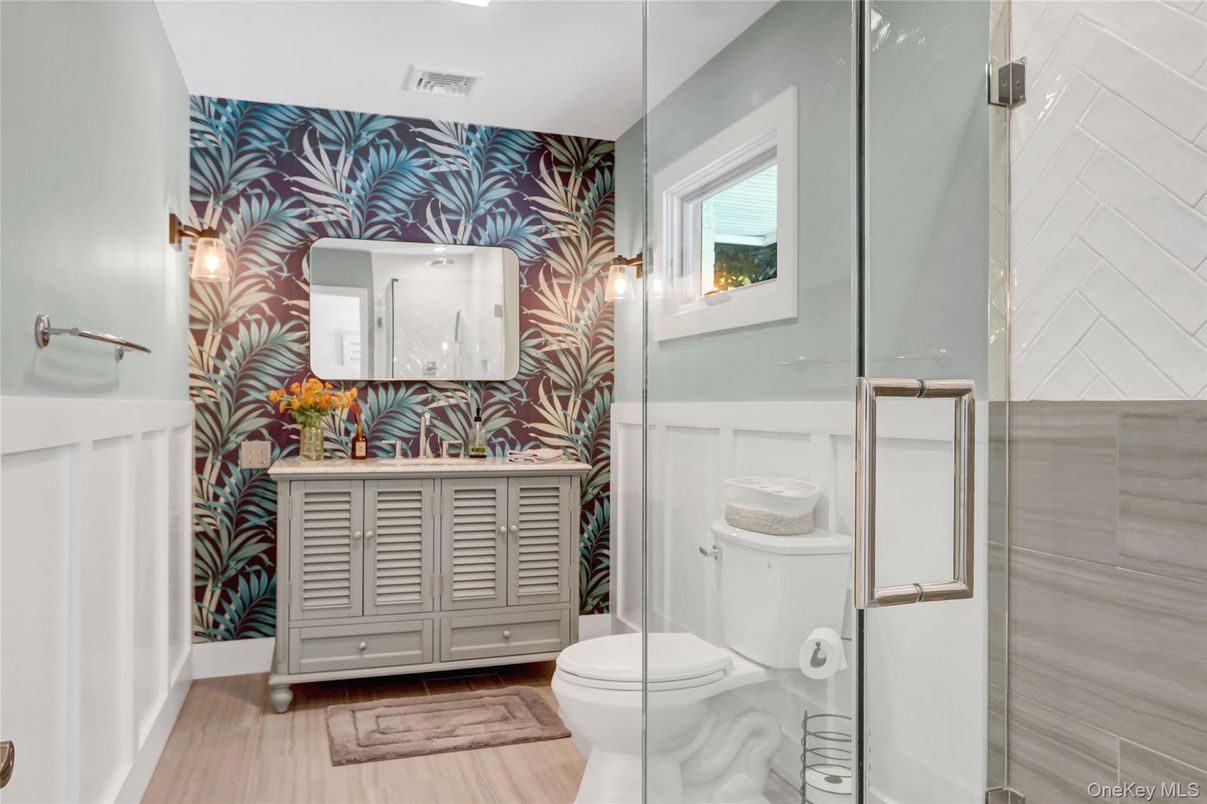 Bathroom, Interior, Wood Texture Flooring