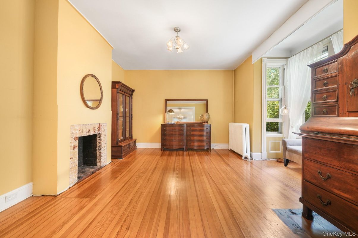 Fireplace, Interior, Wood Texture Flooring