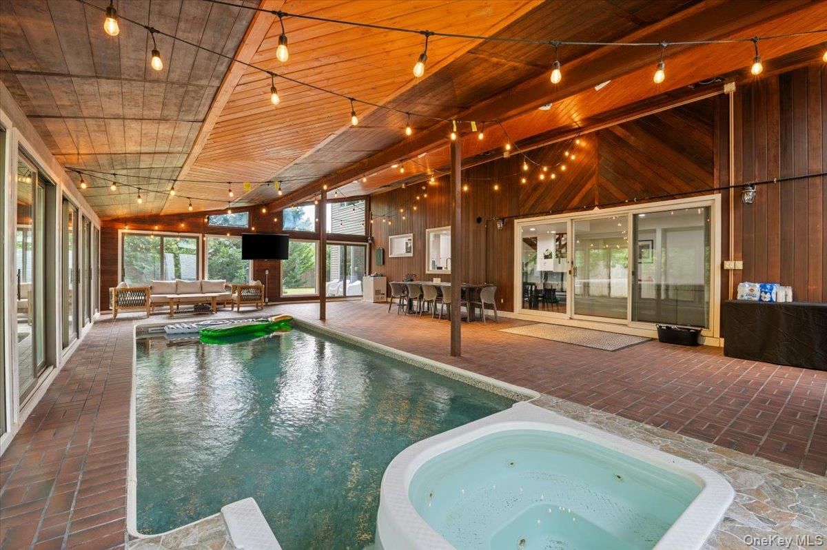 Interior, Pool, Wooden Beams, Wooden Ceilings, Wooden Walls