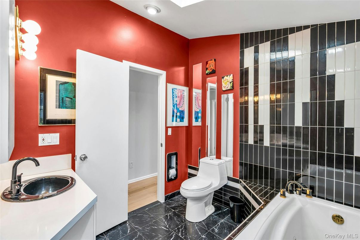 Bathroom, Interior, Marble, Wood Texture Flooring