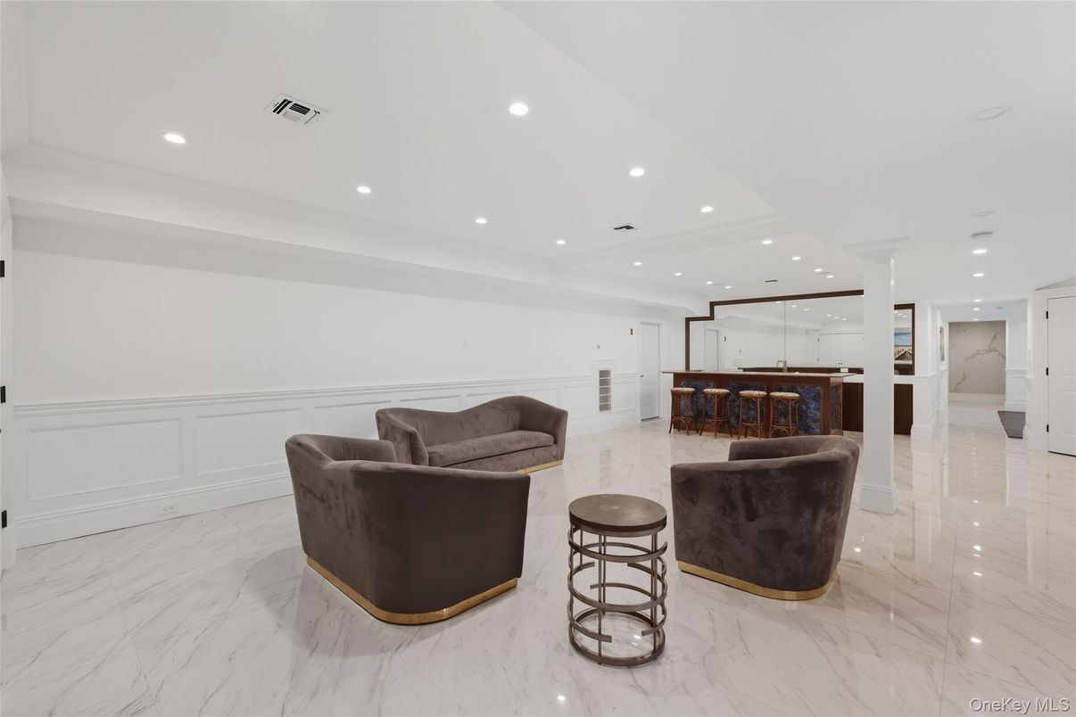 Interior, Living room, Marble, Recessed Lighting