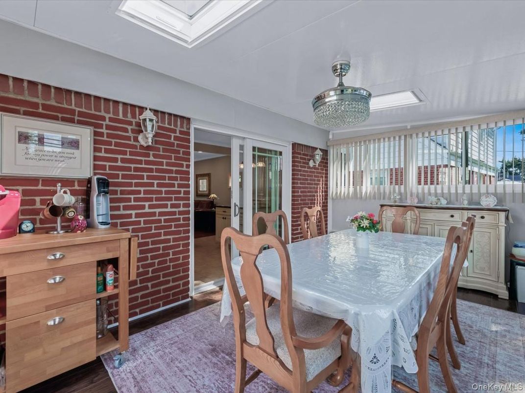Dining room, Interior, Stone Walls, Wood Texture Flooring