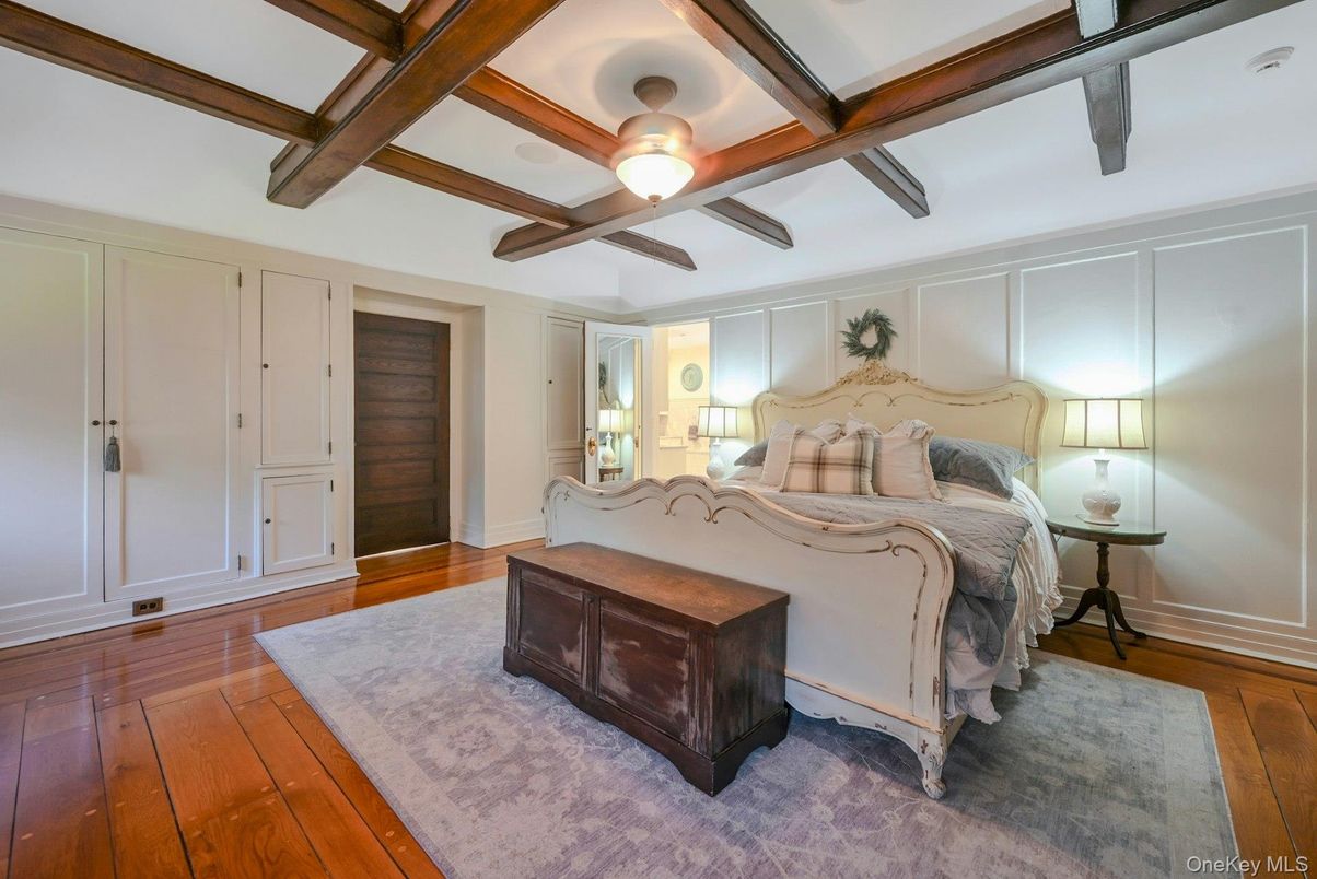 Bedroom, Interior, Wooden Beams, Wood Texture Flooring