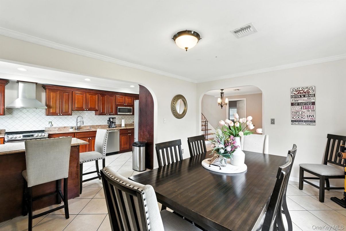 Dining room, Interior, Kitchen, Recessed Lighting