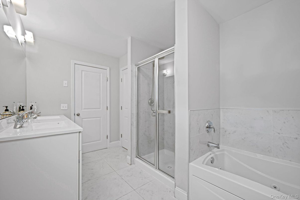 Bathroom, Glass Shower, Interior, Marble