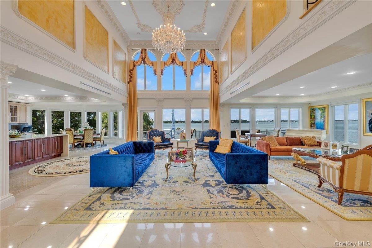Chandelier, Interior, Living room, Recessed Lighting, Water
