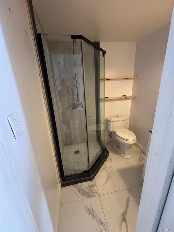 Bathroom, Glass Shower, Interior, Marble