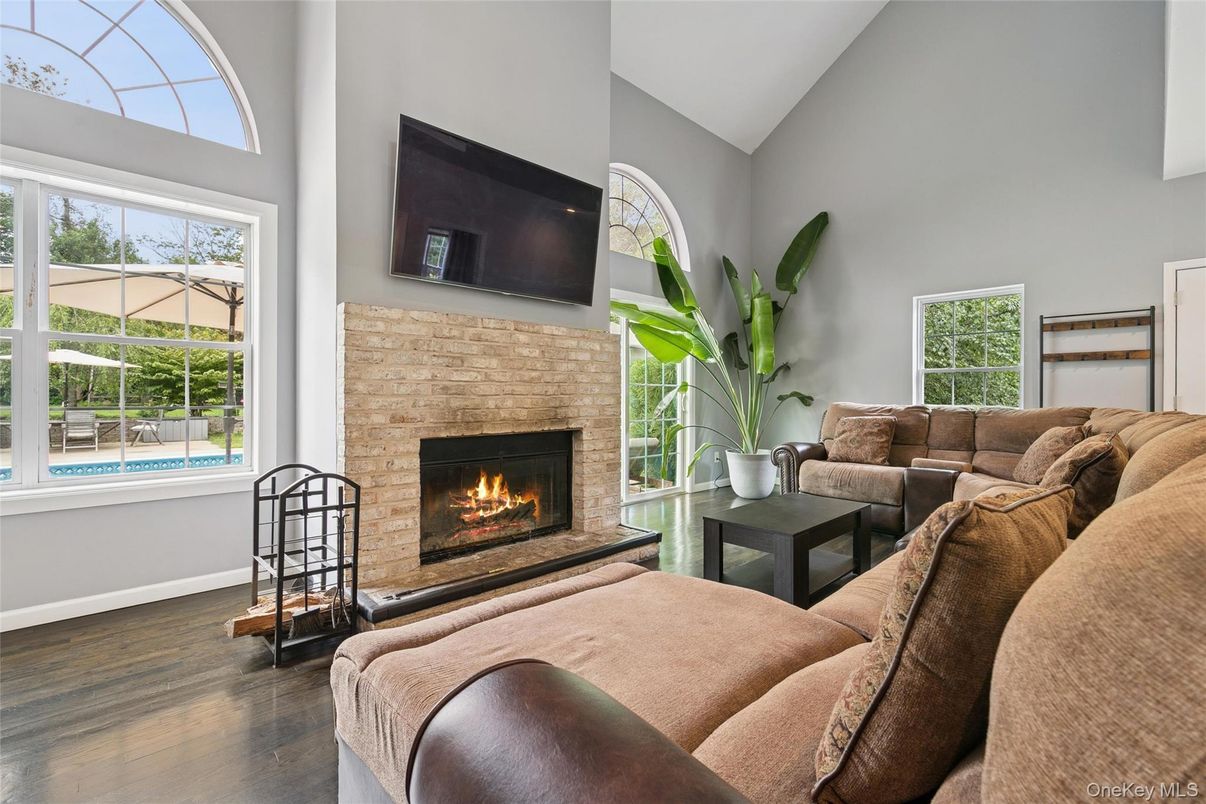 Fireplace, Interior, Living room, Wood Texture Flooring
