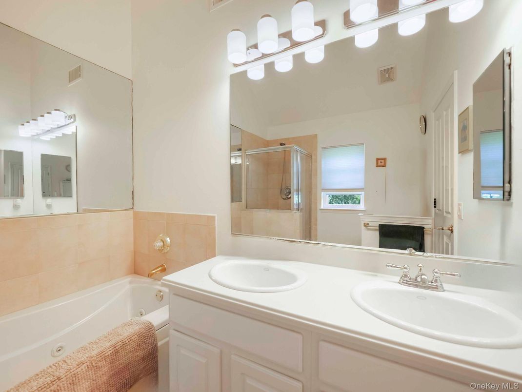Bathroom, Dual Sink Vanities, Glass Shower, Interior