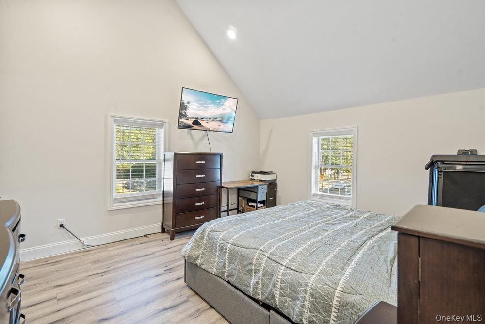 Bedroom, Home Office, Interior, Recessed Lighting, Wood Texture Flooring