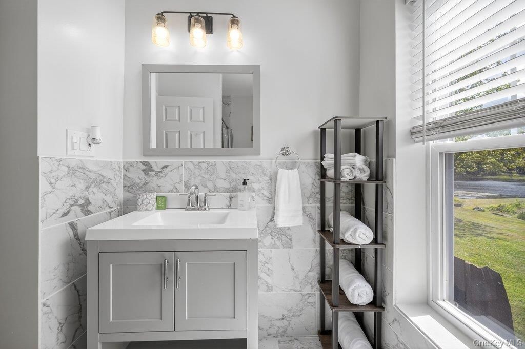 Bathroom, Interior, Marble Walls