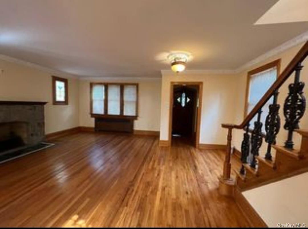 Empty room, Fireplace, Interior, Wood Texture Flooring