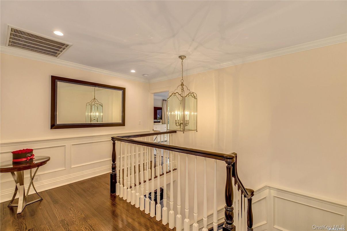 Chandelier, Interior, Recessed Lighting, Wood Texture Flooring