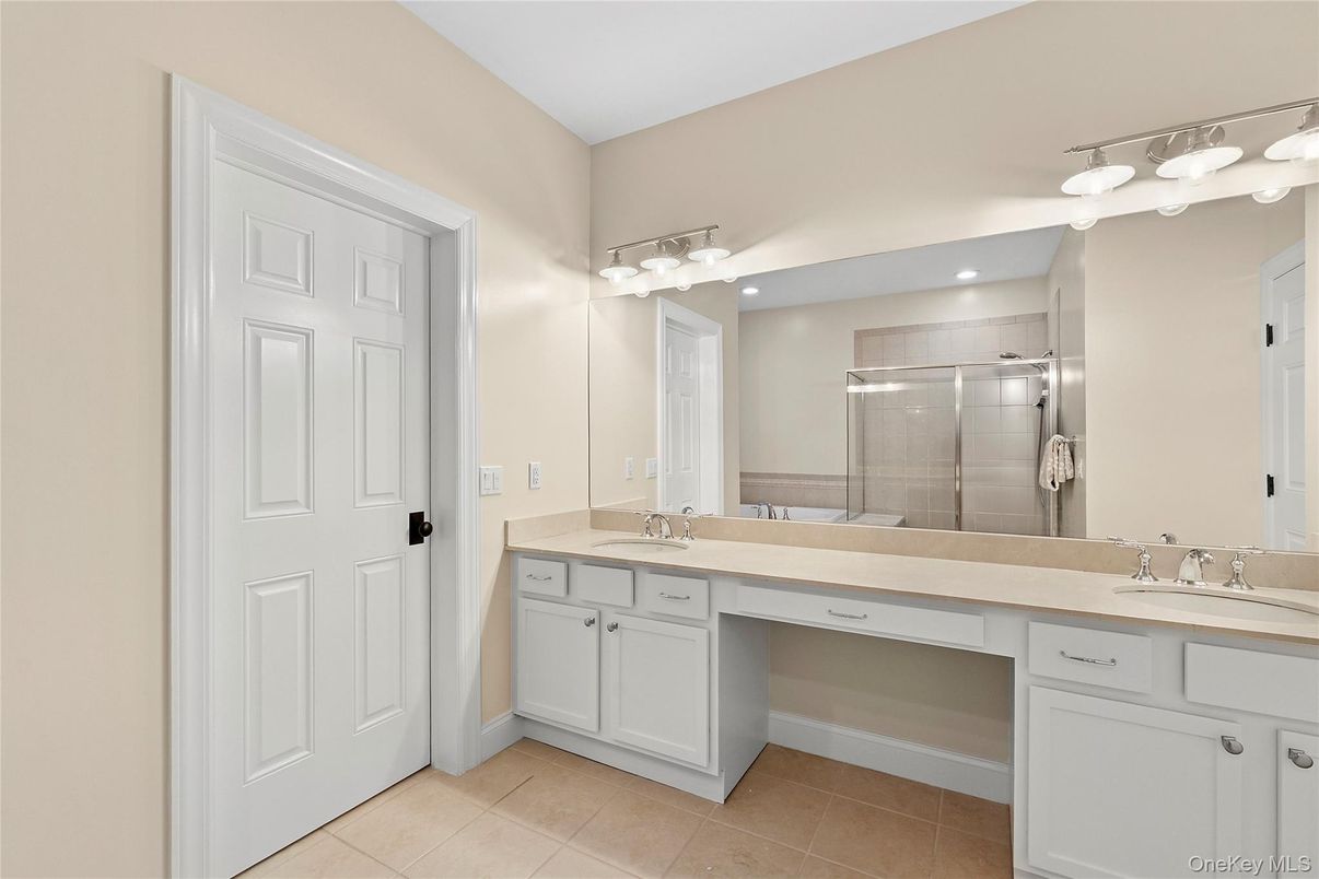 Bathroom, Dual Sink Vanities, Glass Shower, Interior