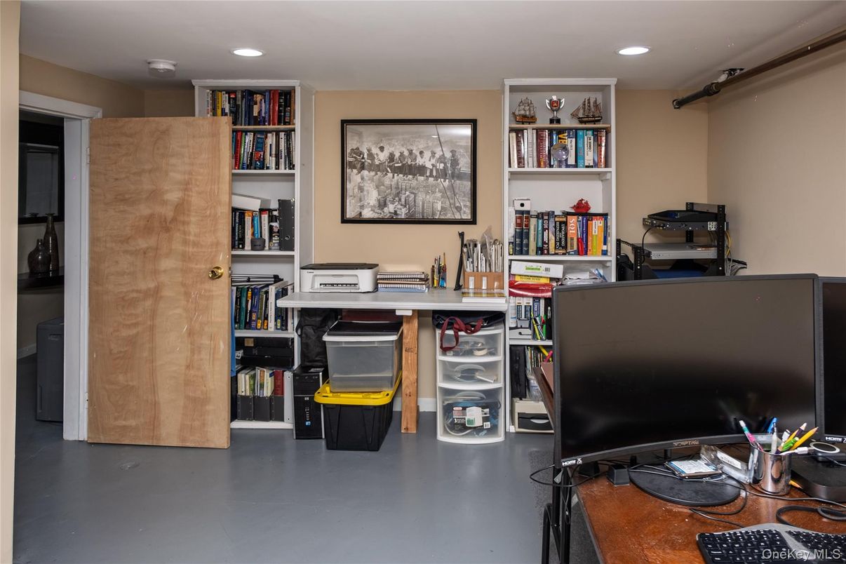 Home Office, Interior, Recessed Lighting