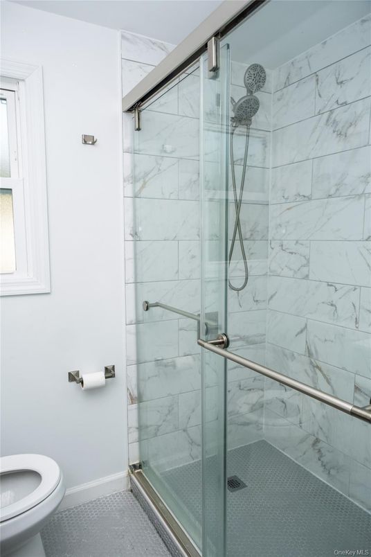 Bathroom, Glass Shower, Interior, Marble Walls