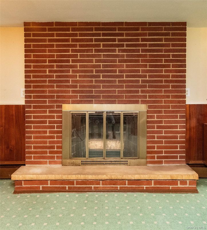 Fireplace, Interior, Stone Walls