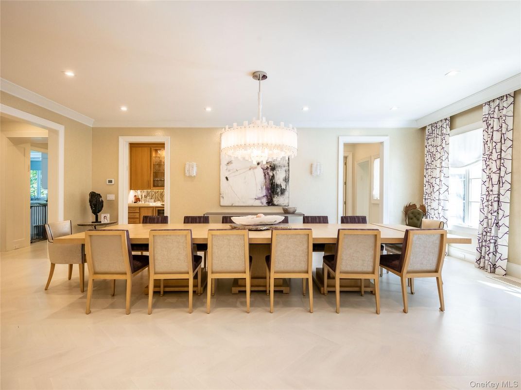 Chandelier, Dining room, Interior, Recessed Lighting