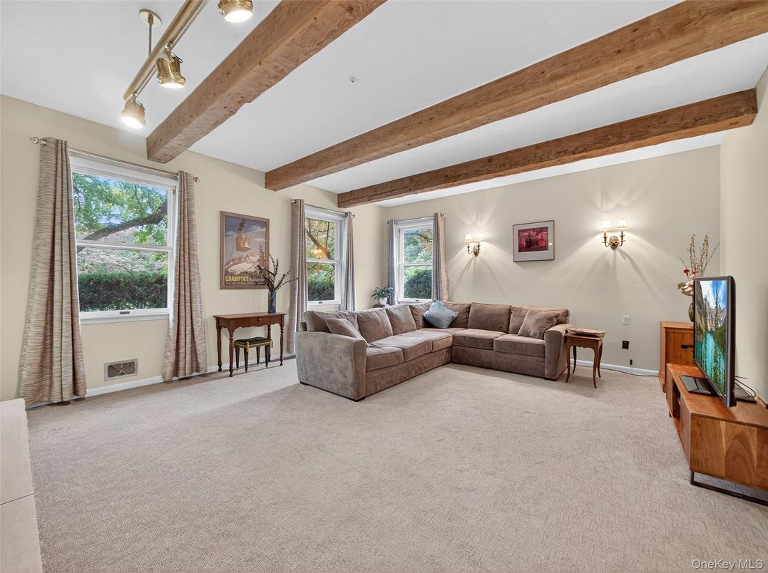 Interior, Living room, Wooden Beams