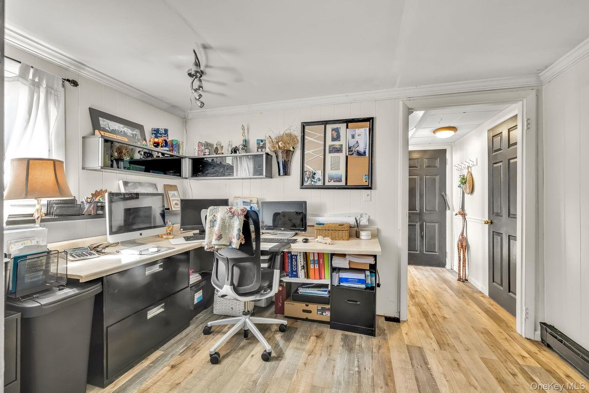 Home Office, Interior, Wood Texture Flooring