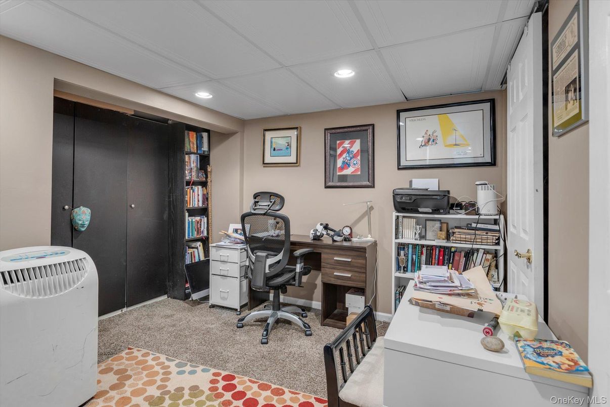Home Office, Interior, Recessed Lighting