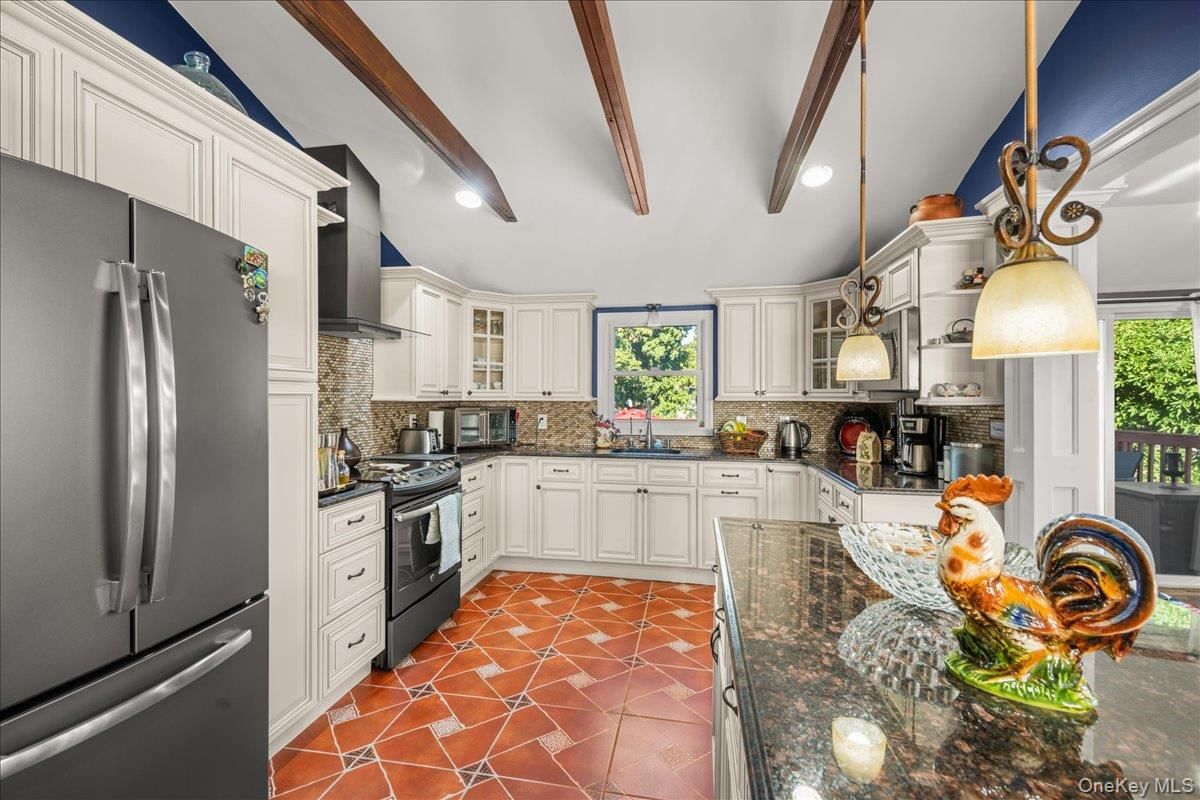 Interior, Kitchen, Wooden Beams