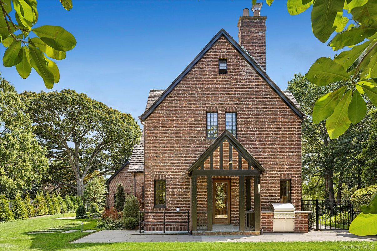 Exterior, Facade, Brick Facade, Tudor Revival