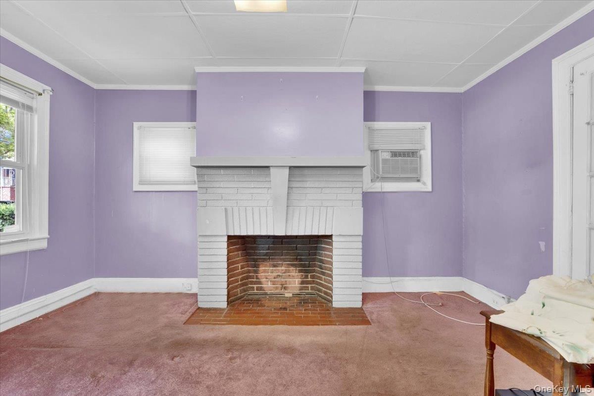 Empty room, Fireplace, Interior