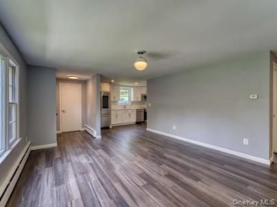 Empty room, Interior, Kitchen, Wood Texture Flooring