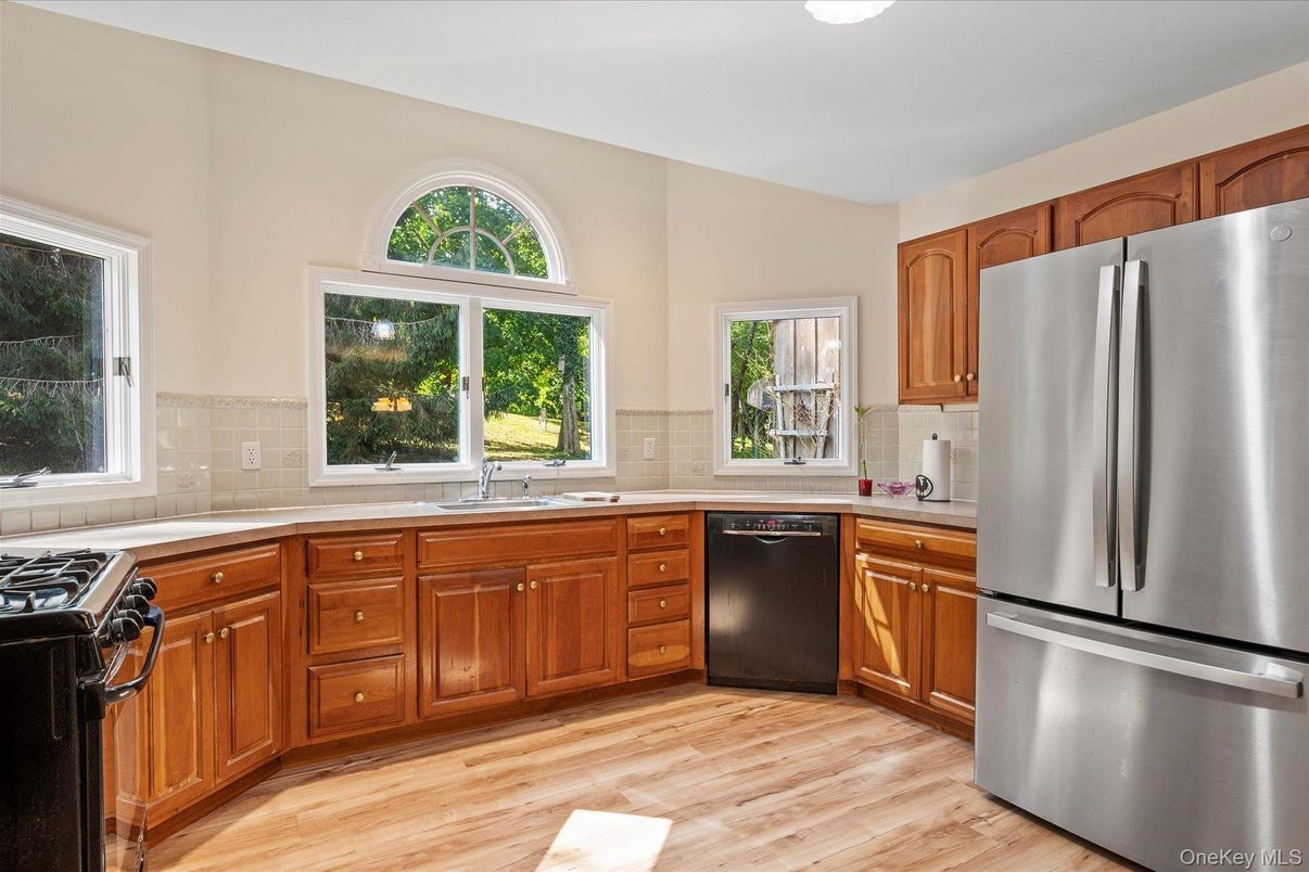 Interior, Kitchen, Wood Texture Flooring