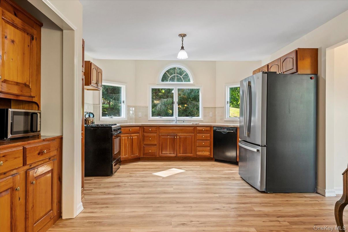 Interior, Kitchen, Wood Texture Flooring