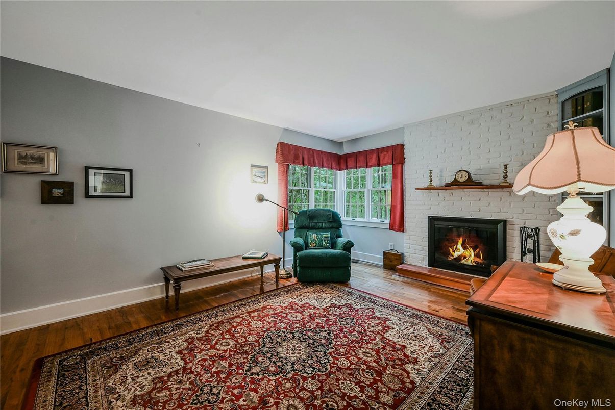 Fireplace, Interior, Stone Walls, Wood Texture Flooring