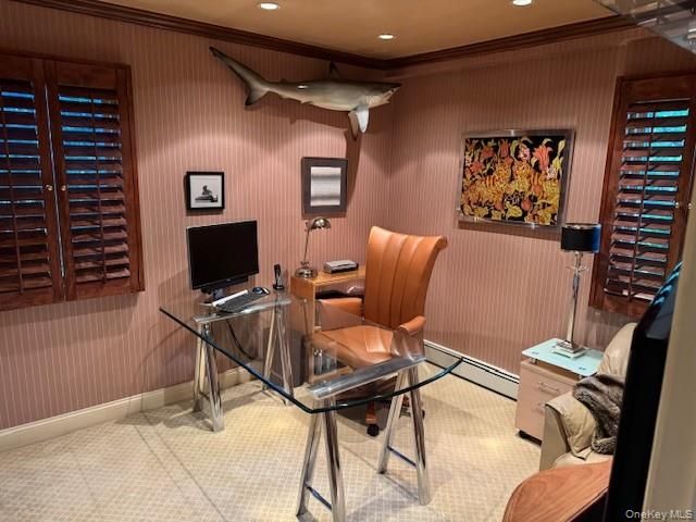 Home Office, Interior, Recessed Lighting