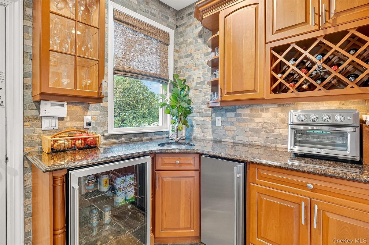Interior, Kitchen, Stainless Steel Appliances, Stone Walls
