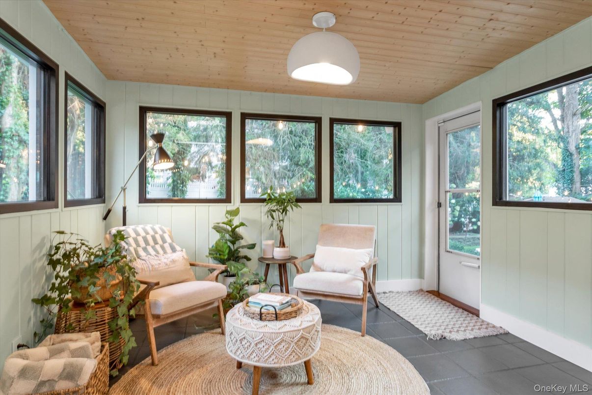 Interior, Living room, Sun Room, Wooden Ceilings