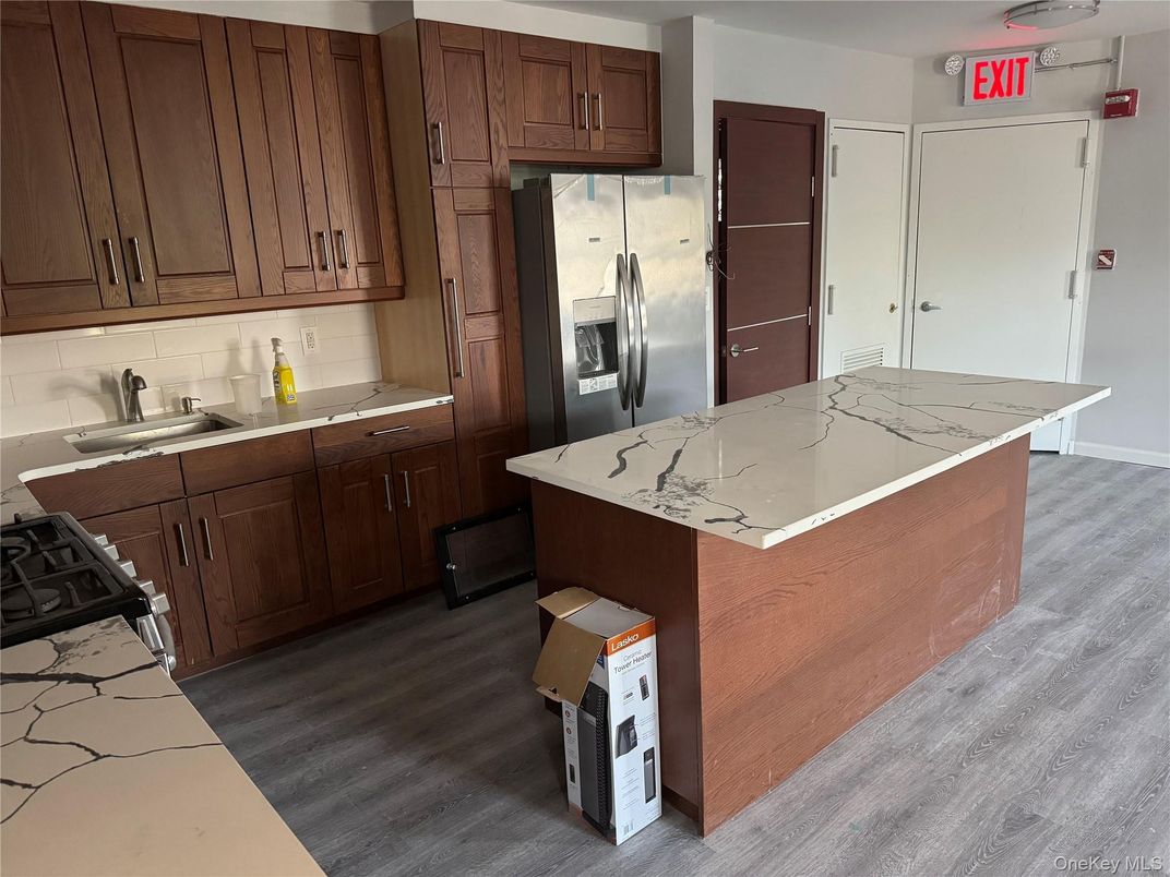 Interior, Kitchen, Wood Texture Flooring