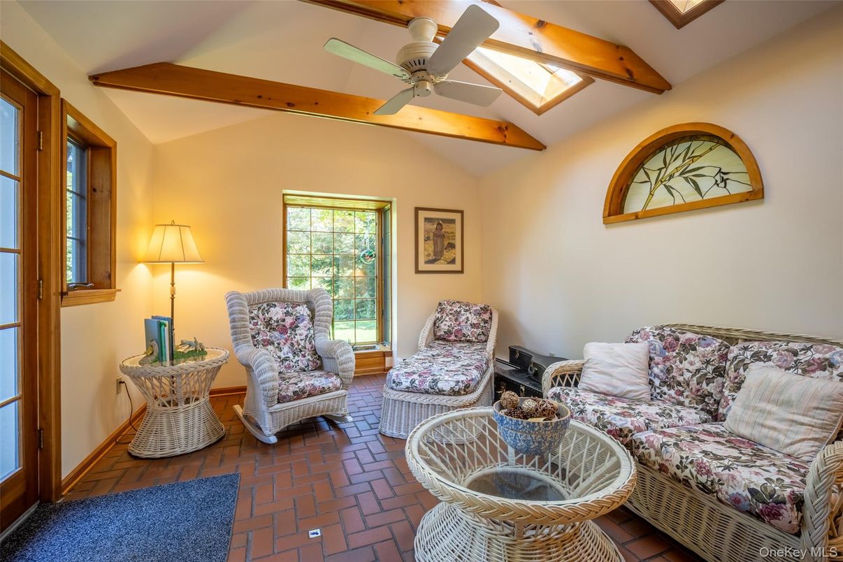 Interior, Living room, Wooden Beams