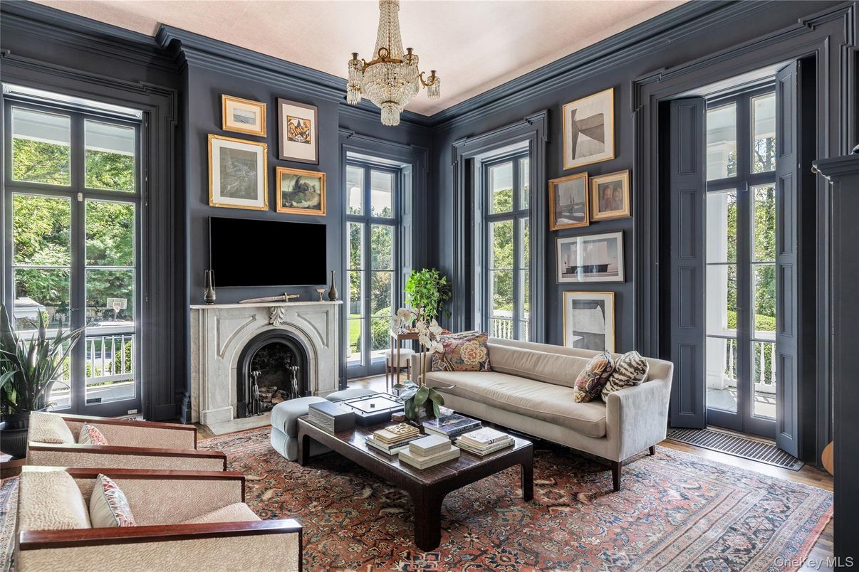 Chandelier, Fireplace, Interior, Living room, Wood Texture Flooring