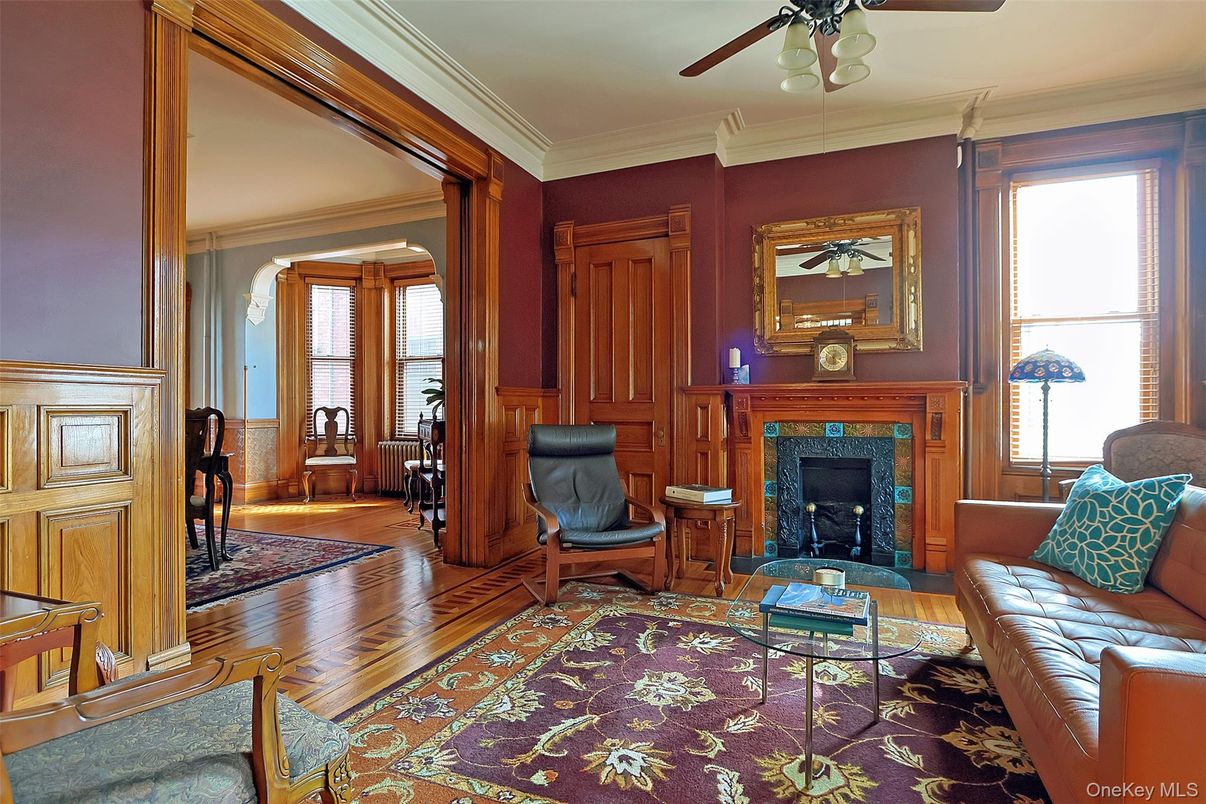 Fireplace, Interior, Living room, Wood Texture Flooring, Wooden Walls