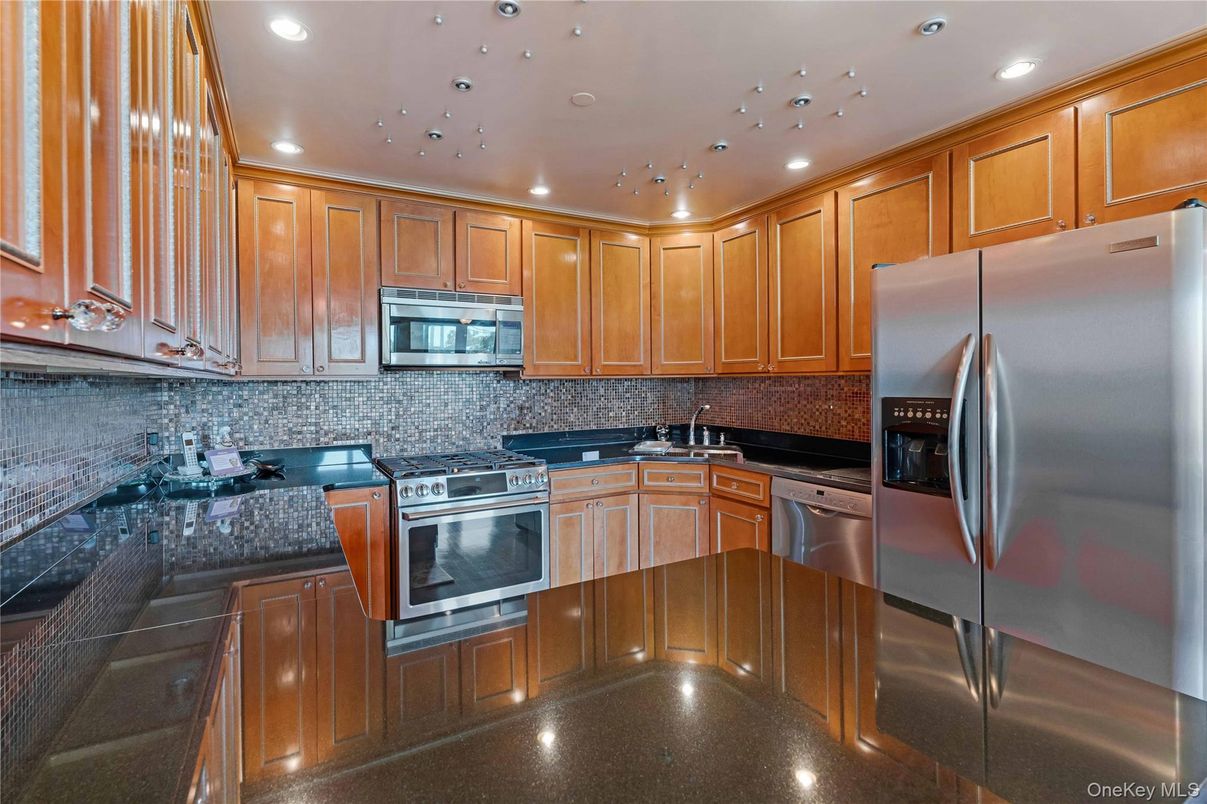 Interior, Kitchen, Recessed Lighting, Stainless Steel Appliances